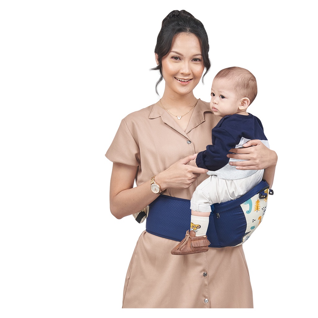 Baby Joy Gendongan Hipseat Little Dino Series - BJG3042 / BabyJoy BJG 3042