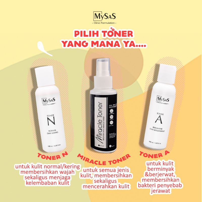 Toner N & Toner A & miracle Toner