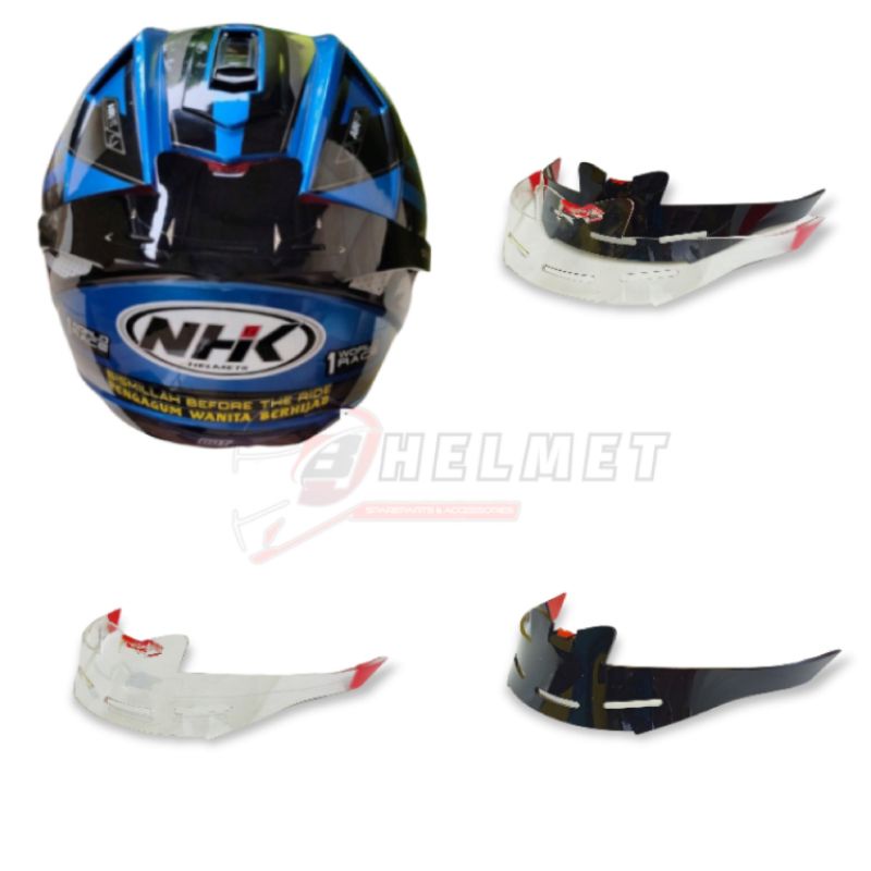 Spoiler Nhk Gp 1000 Gp1000 Aksesoris Helm Full Face Hitam Clear Grosir Termurah
