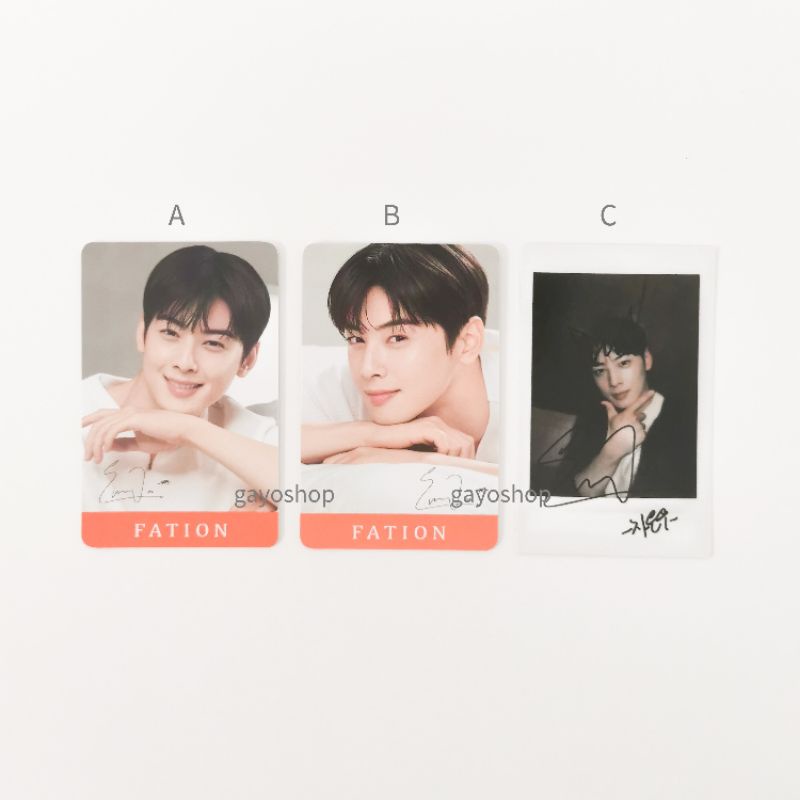 [clearance sale] Astro Cha Eunwoo Fation True Beauty Official Photocard Polaroid