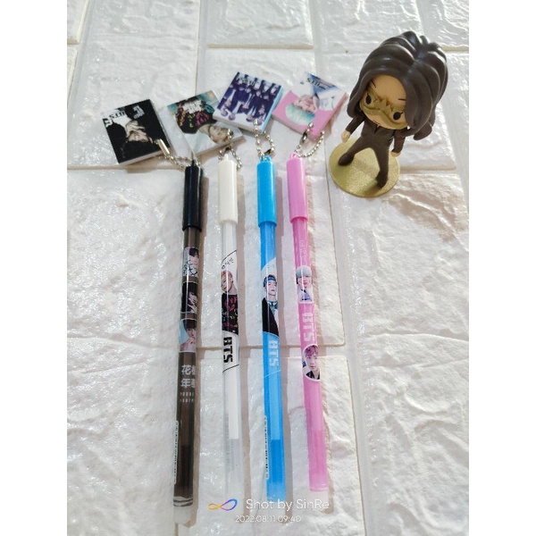 

3PCS!! Pena gel lucu BTS/pulpen gel BTS/pena gel + notes kecil/pulpen gel notes