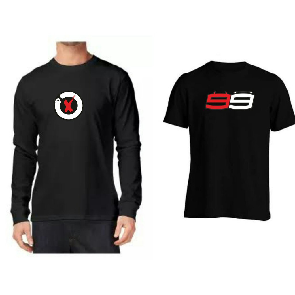 Premium Longsleeve Kaos Jorge Lorenzo - T-shirt Panjang Motor - Kaos motor Lorenzo - Custom kaos