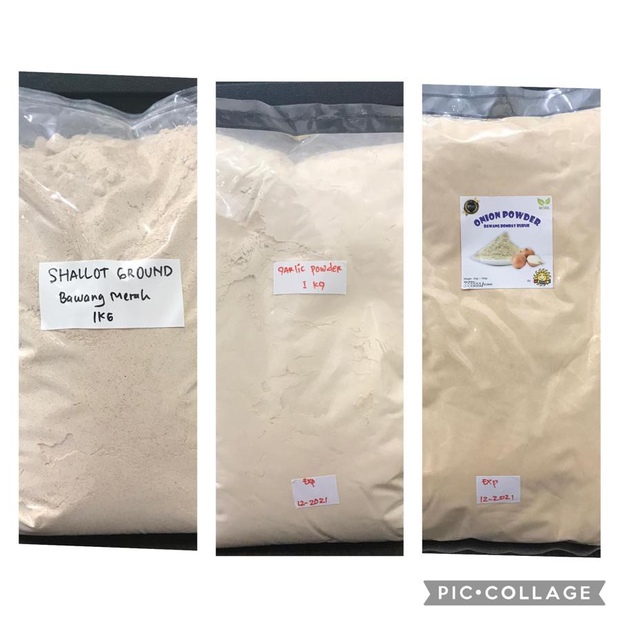 

Ground Onion / Garlic / Shallot, Bulk 1KG (BUBUK BAWANG)