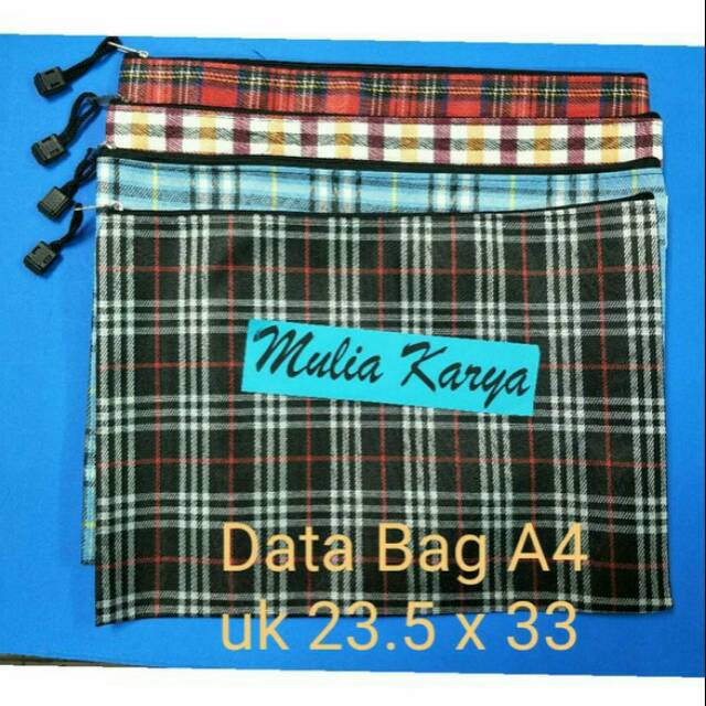 

Map Retsleting / Data Bag / Tas Document bag kain restleting A4 atau B4 / zipper bag A4 atau B4