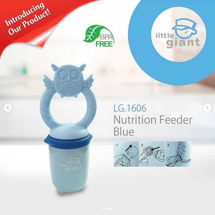 Little Giant Fruit Feeder - Owl Colour - LG1606 / Gigitan Empeng Dot Buah Bayi
