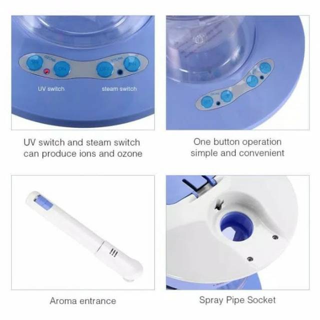 portable hot steamer uap facial ion ozone uv sterilizer