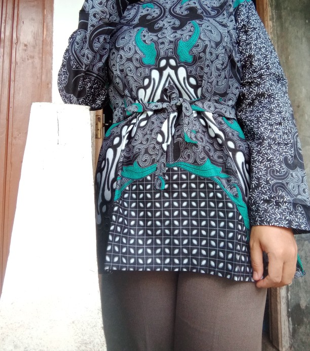 Baju Batik Wanita Modern Monalisa Genes M,l,xl Asli Pekalongan