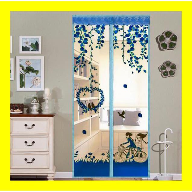 Terlaris Tirai Magnet Anti Nyamuk Motif Karakter Gorden Kelambu Pintu Jendela Terheboh