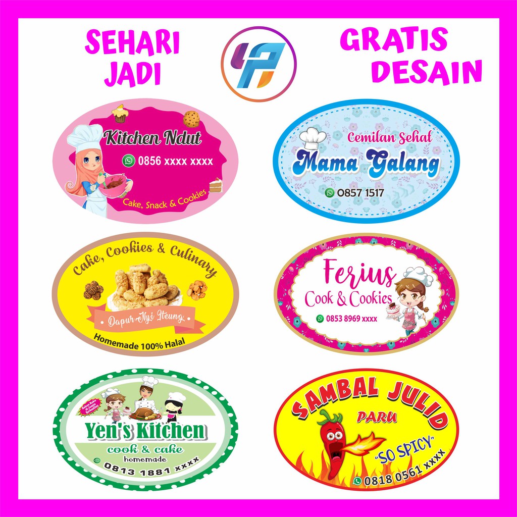 

Stiker Label A3 KROMO + CUTTING OVAL