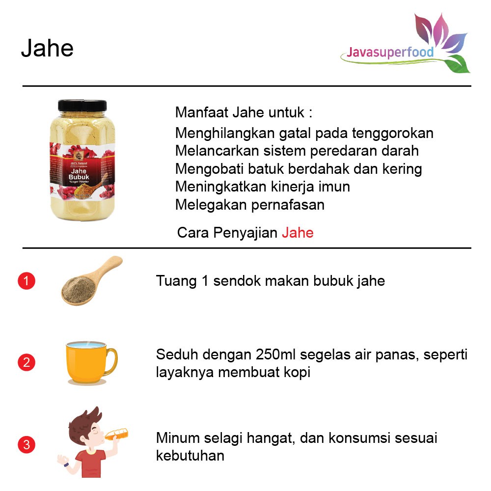 BUBUK JAHE MERAH / GINGER POWDER 350g