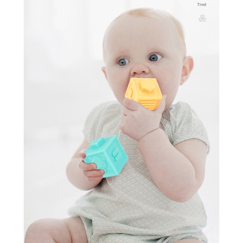 Soft building blocks, Mainan balok Silicon, Mainan bayi teether Silicone BPA Free