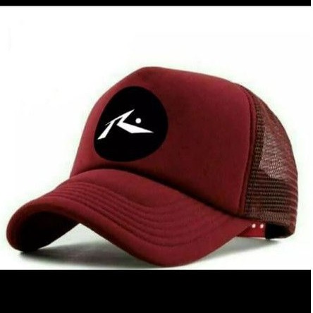 topi jaring trucker logo rusty 2 warna