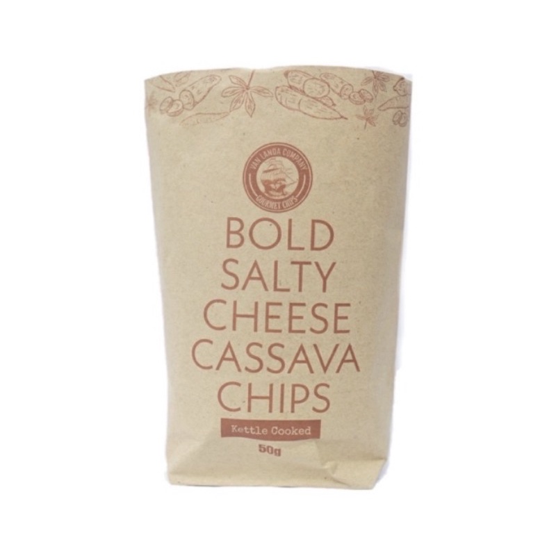 Van Landa Bold Salty Cheese Cassava Chips 50gr