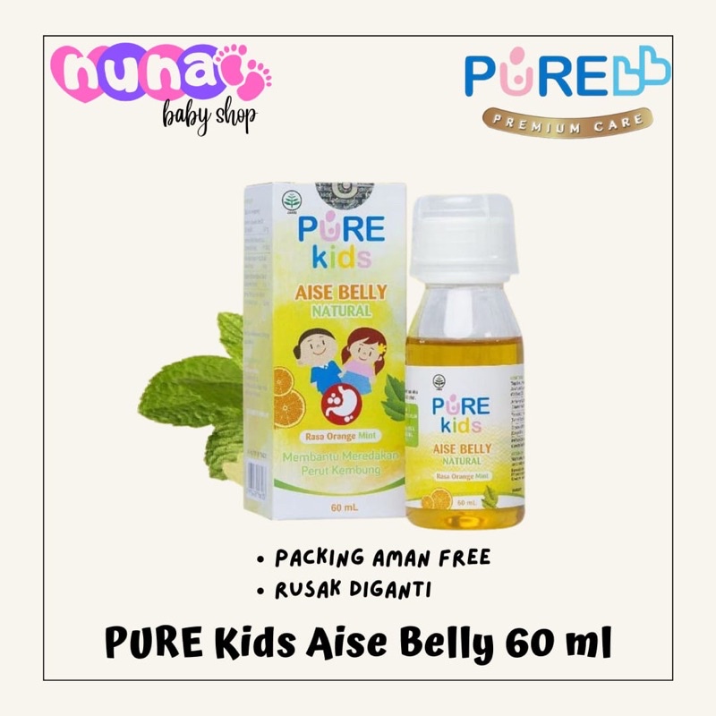 PureKids Pure Kids Aise Belly Natural 60ml / Obat Perut Kembung Bayi dan Anak
