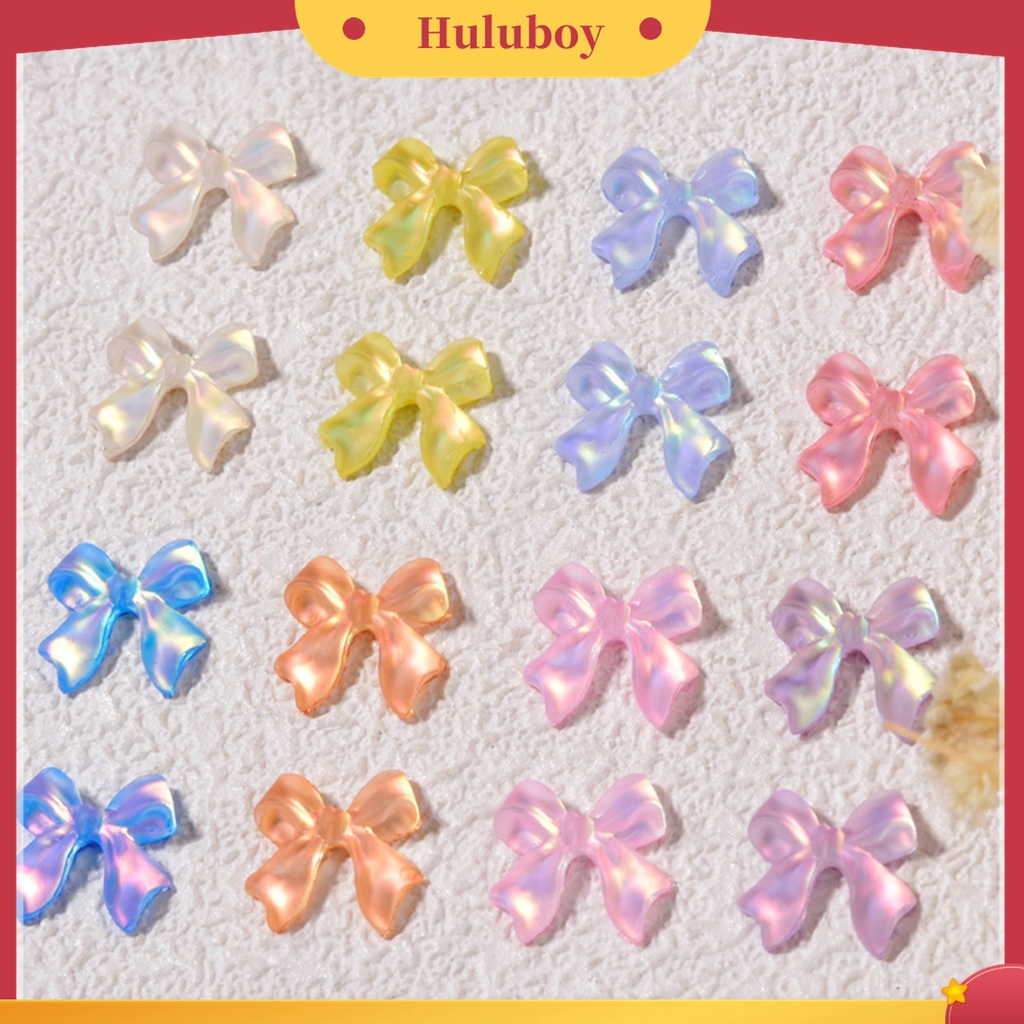 Huluboy Huluboy♡ 10pcs / Set Ornamen Pita Es Penetrasi Efek Aurora 3D Glitter Untuk Dekorasi Manicure Wanita