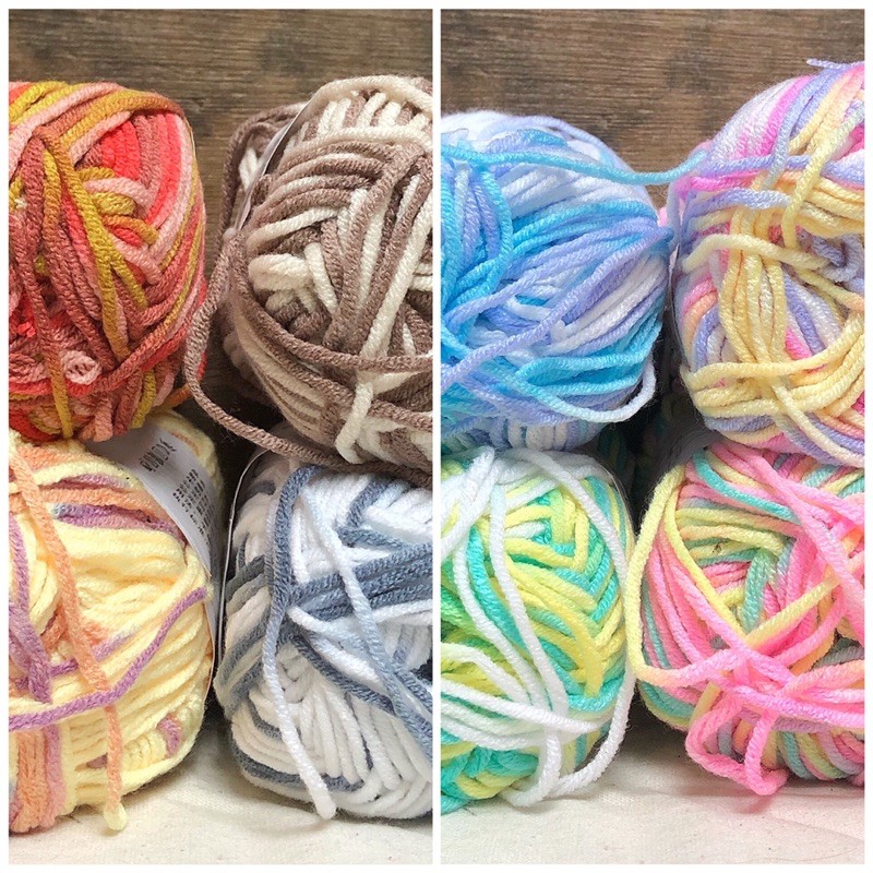 Benang Rajut Milko Katun Susu Sembur ( Ombre Milk Cotton )