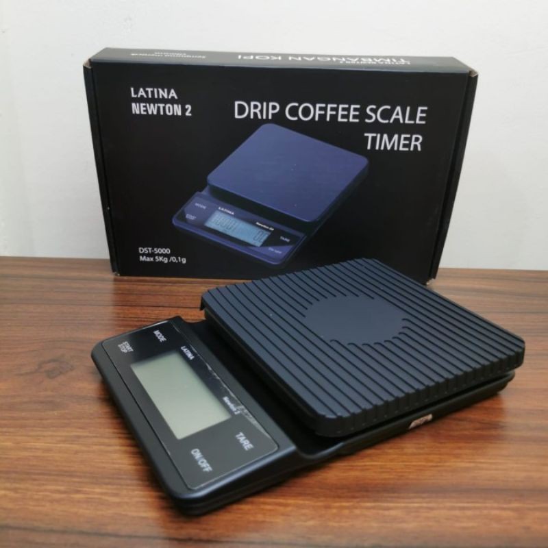 TIMBANGAN KOPI DIGITAL LATINA NEWTON 2 TOUCH SCREEN 5 KG 0.1 g WITH TIMER ( V60 / KOPI )