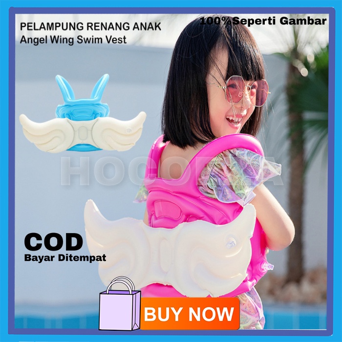 PELAMPUNG RENANG ANAK SAYAP MALAIKAT LUCU DAN STYLISH ANGEL WING KIDS SWIM VEST PORTABLE VA365