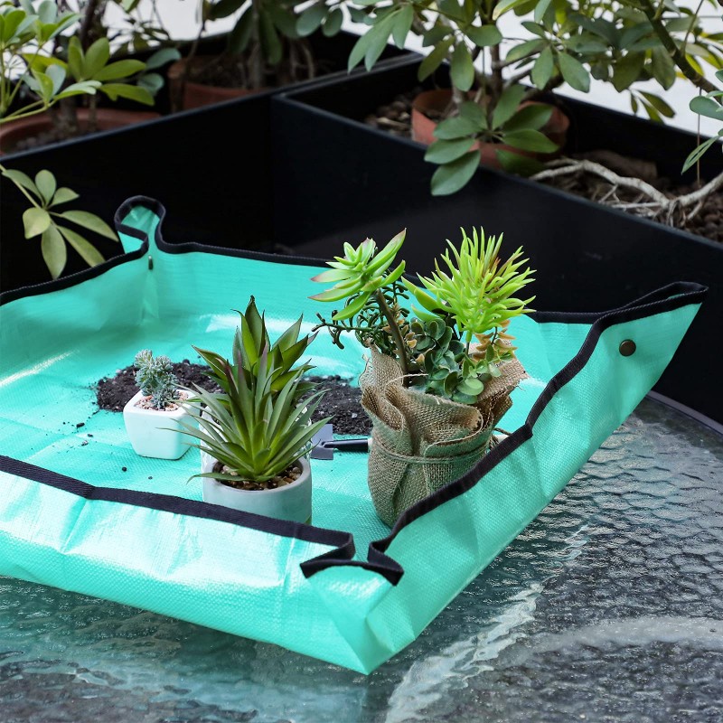 Hot Sale/Alas Tanam 50-100CM/alas Pot Berkebun PE/Reusable Garden Transplanting Pad/Alas Repot Tanaman Tahan Air/Alas Pot Bunga Lipat