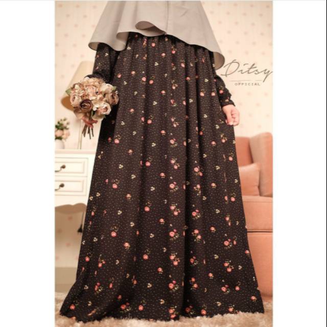 Amere Black size Jumbo Ditsy Edisi Maret 2020