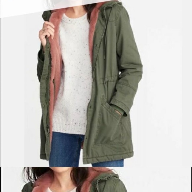 Old navy parka jacket-olive army
