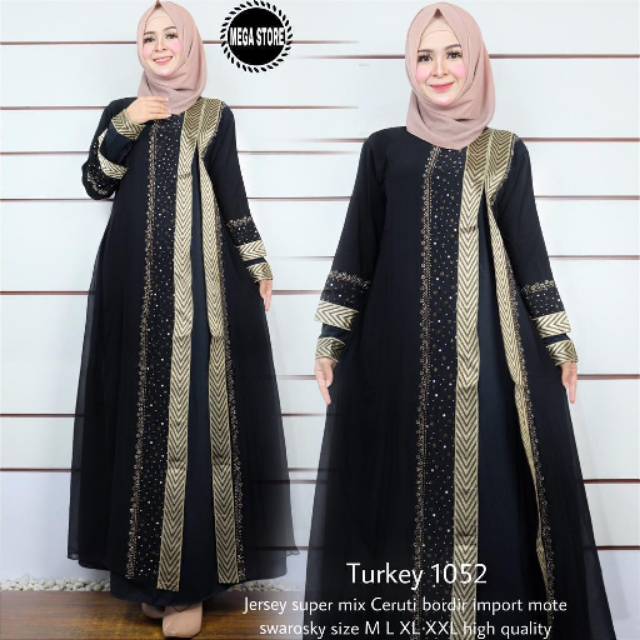 Abaya Turkey 1052 Megastore/ gamis muslim
