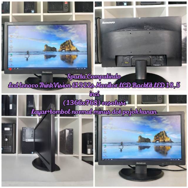 Lcd lenovo ThinkVision E1922s Monitor +tombol normal minus dot