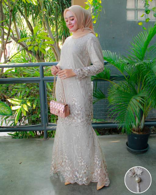 Dress mermaid terbaru/gamis duyung modern/gamis terbaru