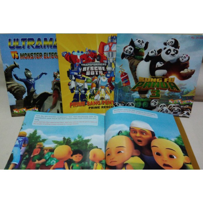 Buku cerita anak anak full color color warna murah cowo cewe disney tayo kungfu panda hello kitty