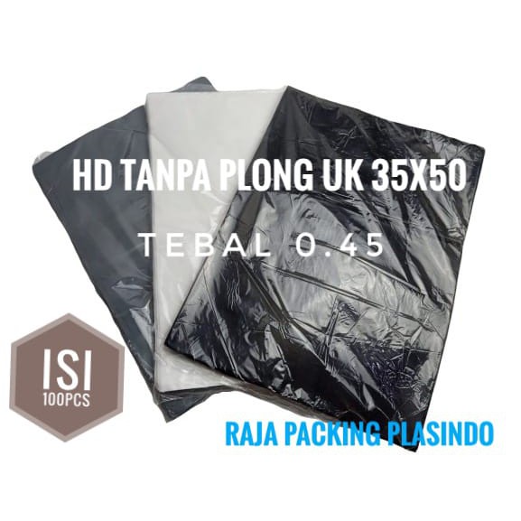 Plastik Packing HD TANPA PLONG UK 35x50 isi 100 lembar TEBAL 0,45 Plastik Olshop Jaket Hoodie Tebal