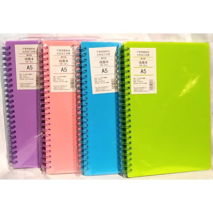 

Notebook Spiral A5 THE COIL B10111 WARNA BOOM SALE