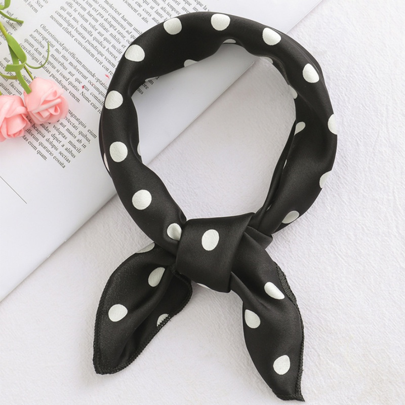 &quot;Pony&quot; 50x50 cm Mini scarf, Scarf Leher, Scarf Tas, Bahan Silk Immitation