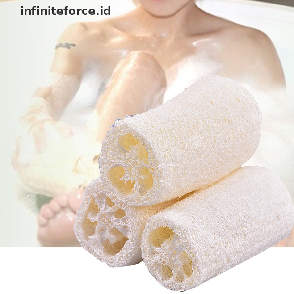 (infiniteforce.id) 6pcs / Set Spons Loofah Organik Untuk Scrub / Pengelupasan Kulit Mati / Spa