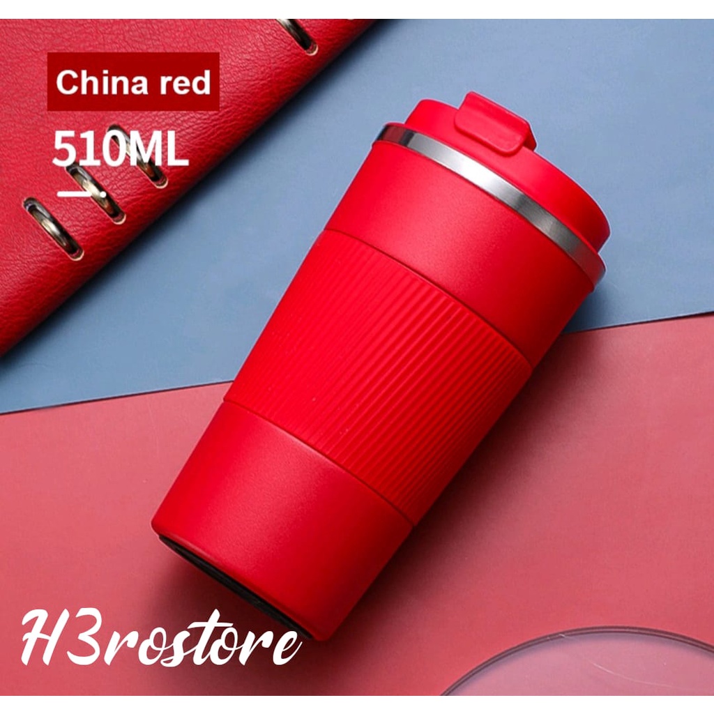 NEW-TERMOS COFFE 510ML Coffee Thermos Mug Portable Double Stainless Steel Mug with Non-Slip Case Car Vacuum Flask Travel Insulated Bottle