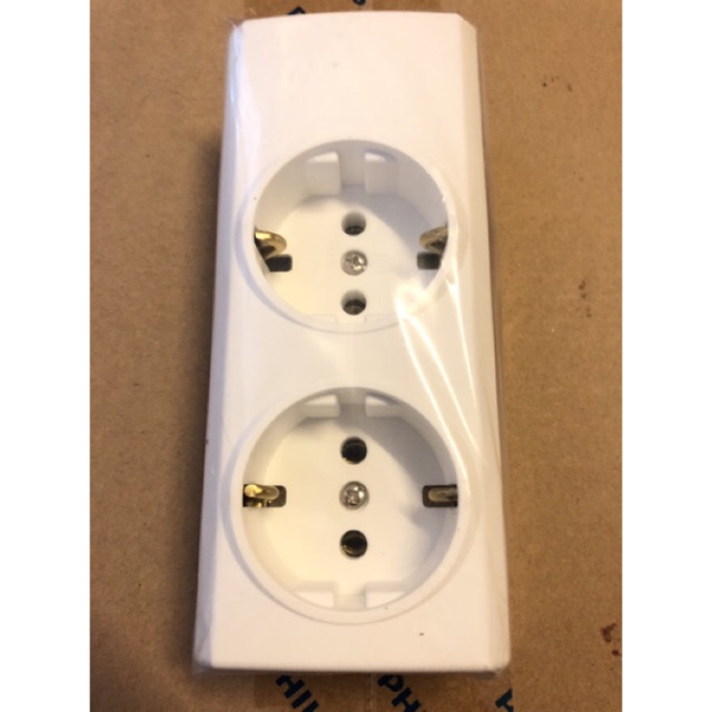 stop kontak 2 lubang broco / multiple socket outlets / 15321