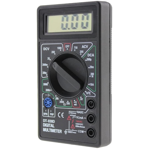 Multimeter DIgital  DT830D Alat Pengukur Arus Tegangan Listrik Portable