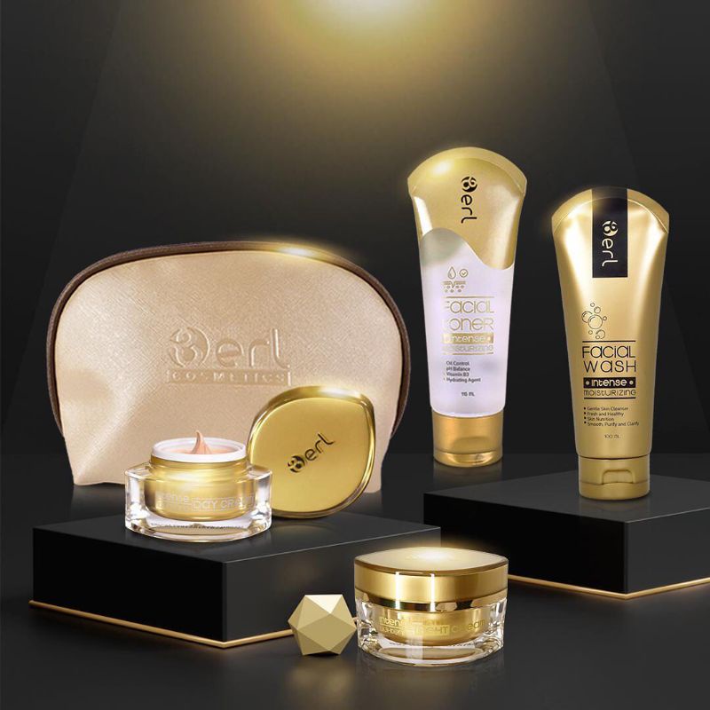 PAKET Perawatan Kulit Wajah GLOWING Cerah Bebas Jerawat Flek BPOM Aman Halal Skincare BErl Kosmetik