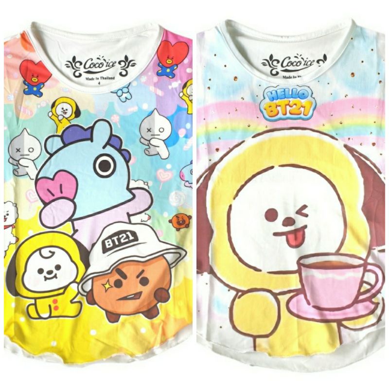 Coco Ice Kaos Anak Perempuan BT21