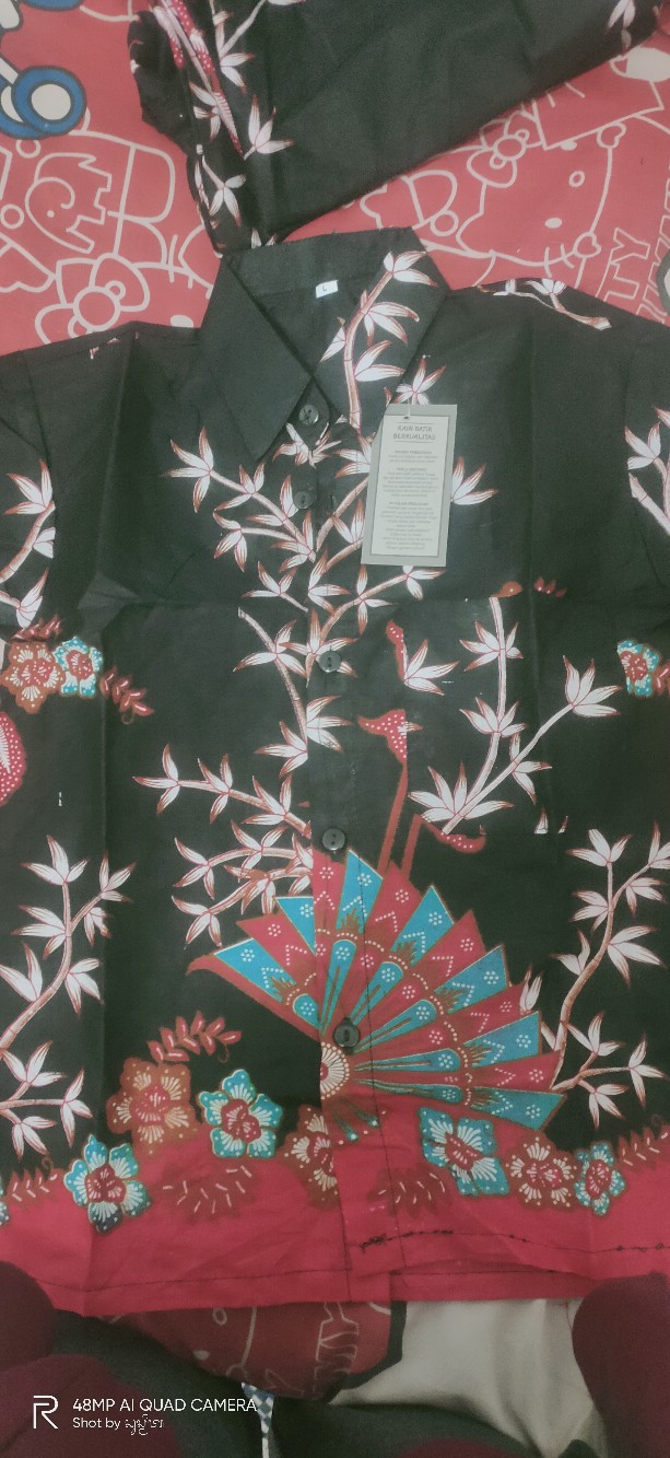 Atasan Batik Jumbo - Batik Couple - Batik Seragam Kerja - Batik Jumbo Wanita - Batik Jumbo Pria -set