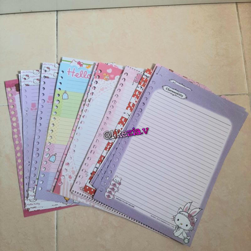 Hello Kitty Binder Loose Leaf Fancy A5 Adinata 50 lembar berkarakter