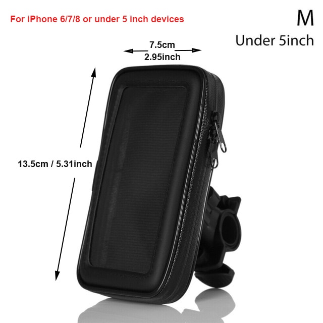 Tas Sepeda Gunung Bersepeda Ponsel Tas Sepeda Tahan Air Tabung Atas Stang Tas Phone Holder Touch Screen Bike Phone Bag