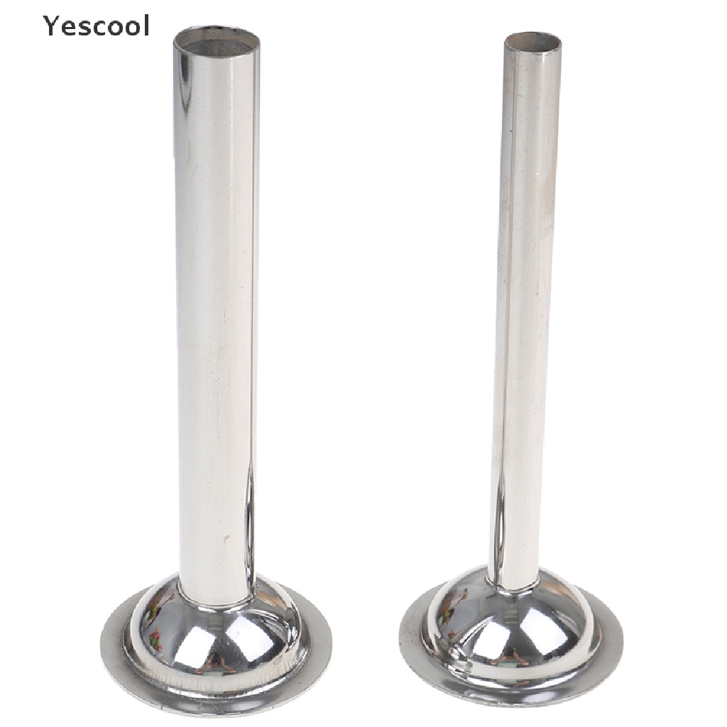 Yescool 2pcs Tabung Stainless Steel Untuk Membuat Sosis