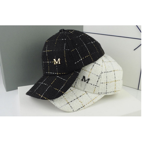 Topi Baseball Pria Wanita Unisex Aksen Rajut Kotak Huruf M Casual Cap Olahraga Golf Sport Import TWB