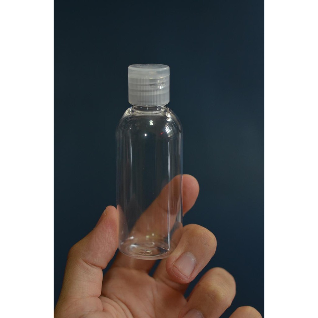 Botol PET 60 ml 60ml FLIPTOP FLIP TOP Bening Clear Botol PET 60 ml 60ml FLIPTOP FLIP TOP Bening Clear