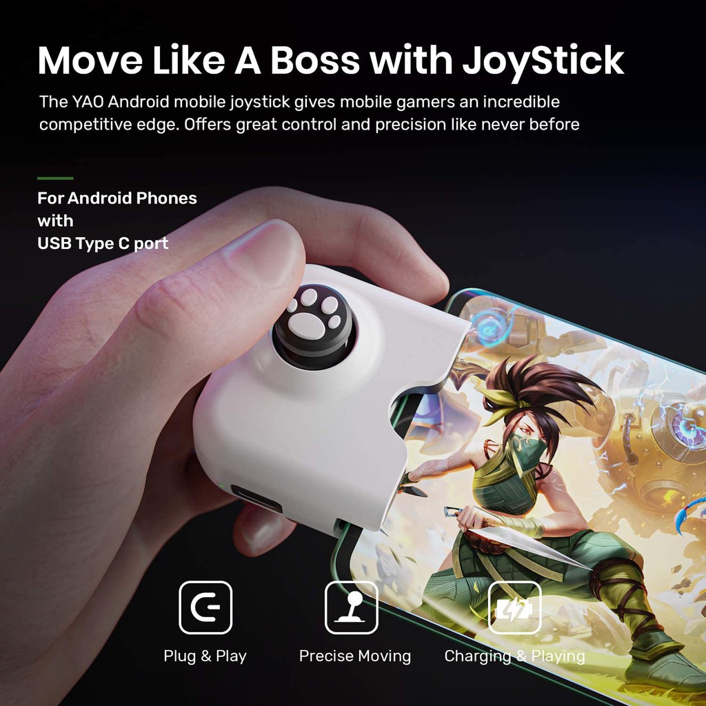 IFYOO Yao N1 PRO Mobile Game Controller Joystick for Android Gamepad Handphone Smartphone HP Gaming