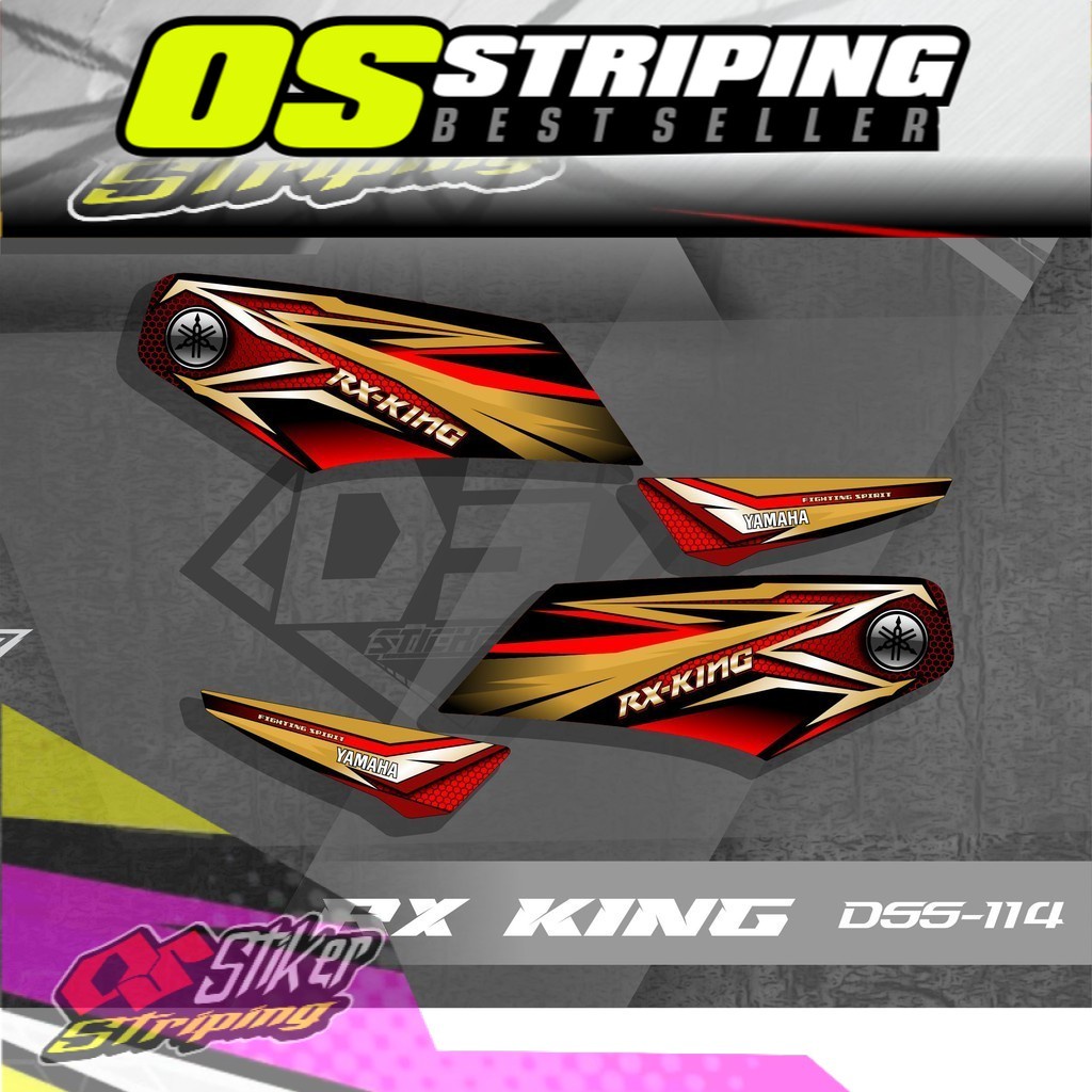 00114 striping stiker list variasi RX King