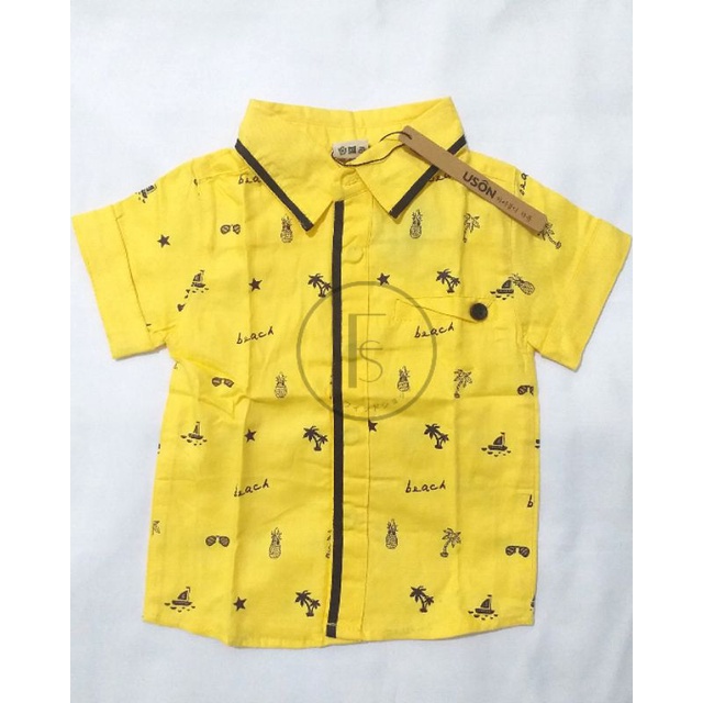 Atasan Kemeja USON Baby Boy Yellow