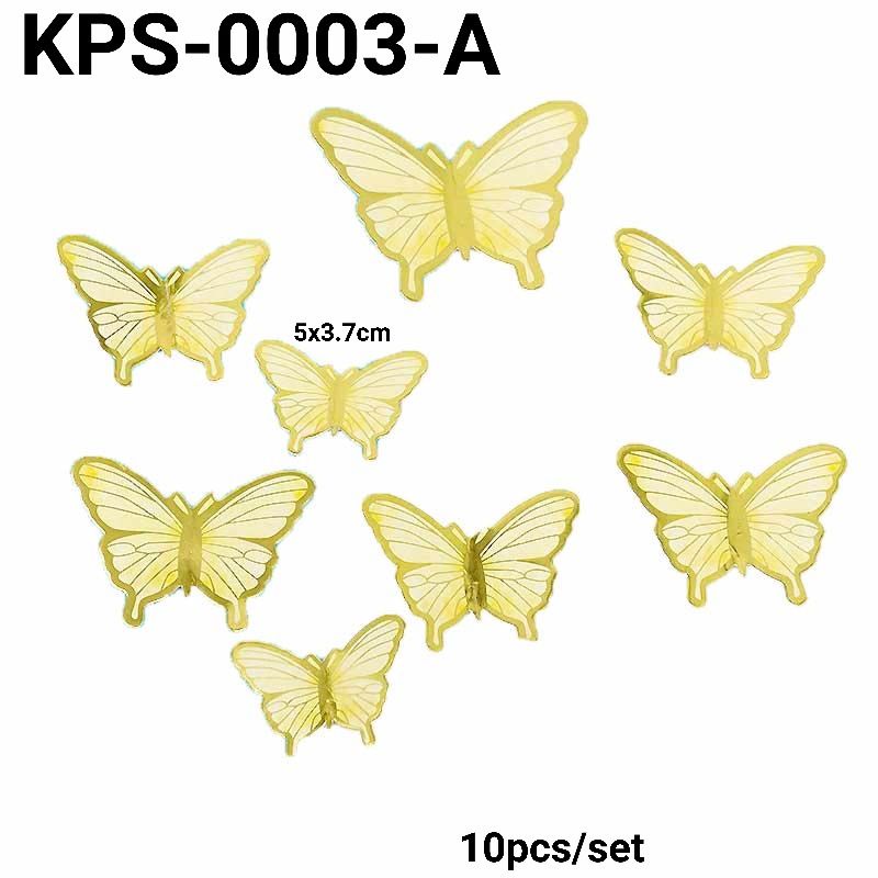 Topper kupu kupu isi 10 pcs // hiasan cake motif kupu kupu