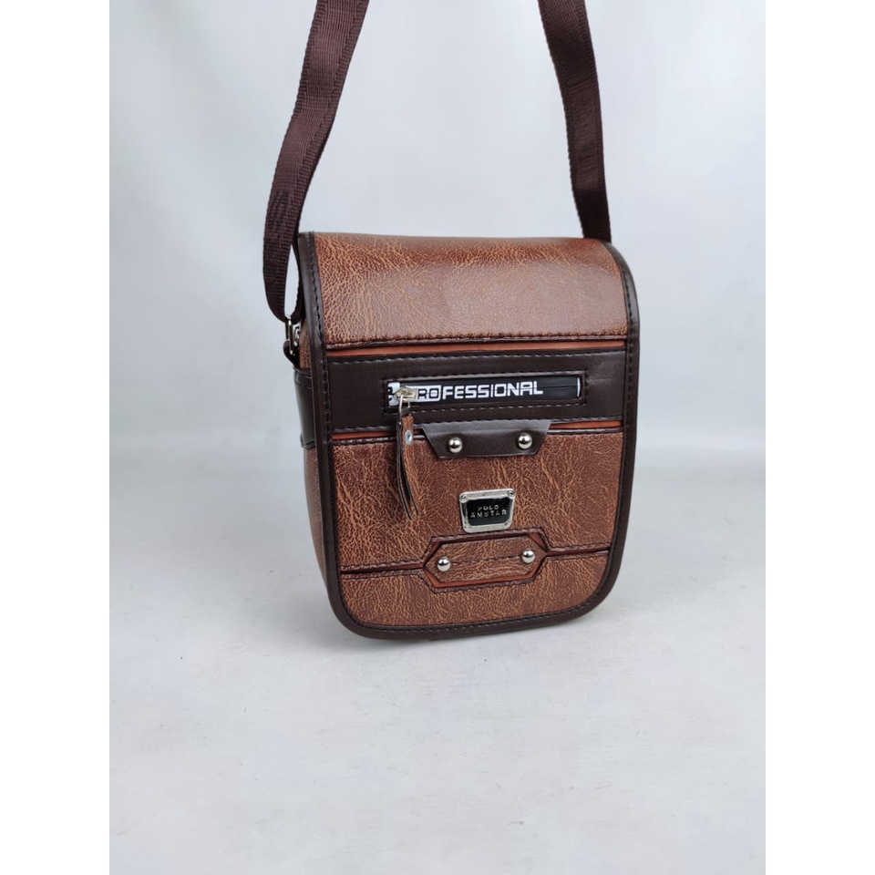 POLO AMSTAR - 2 UKURAN Tas Selempang Pria 8 &amp; 9 Inch