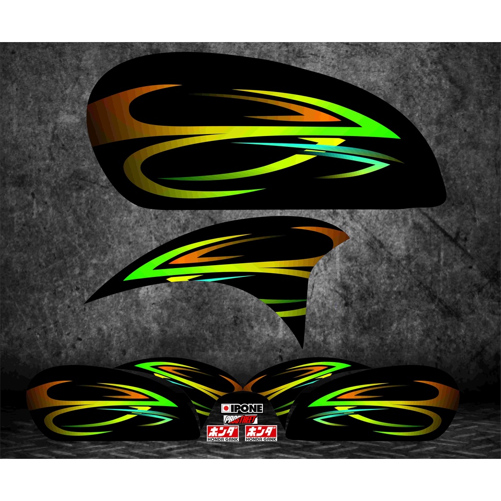 STIKER CB STRIPING TANGKI HONDA CB 125 CB 100 STICKER COSTUM VARIASI CB GLATIK STIKER TANGKI HEREX
